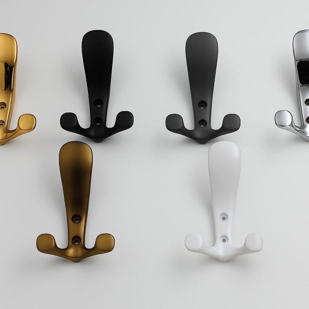 A_digital_photograph_displays_five_double-prong_co قلاب لباس تیرکس کد T25 - Image 1